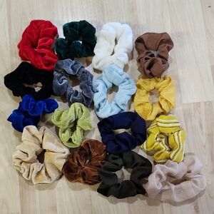 Colorful Scrunchie Set Of 16